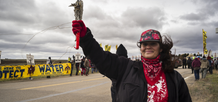 Dakota Access Pipeline protestor